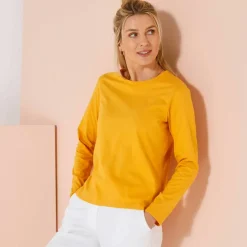 T-shirt uni manches longues