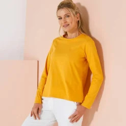 T-shirt uni manches longues
