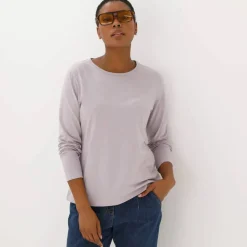 T-shirt uni manches longues