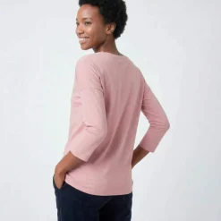 T-shirt volume loose manches 3/4