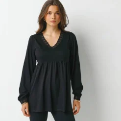 Tunique détails macramé