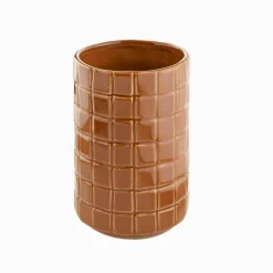 Vase céramique caramel