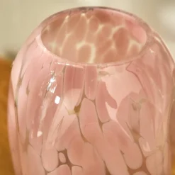 Vase en verre tacheté