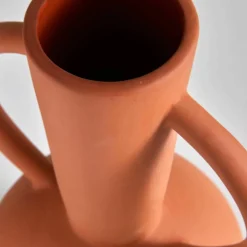 Vase rond céramique, double anses - hauteur 29,5 cm