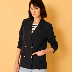 Veste blazer, boutonnage croisé