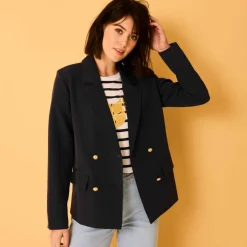 Veste blazer, boutonnage croisé