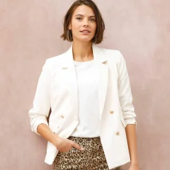 Veste blazer, boutonnage croisé