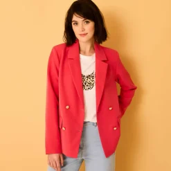 Veste blazer, boutonnage croisé