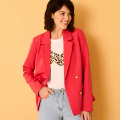 Veste blazer, boutonnage croisé