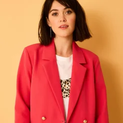 Veste blazer, boutonnage croisé