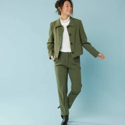 Veste blazer courte unie, Spécial Petites