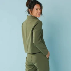 Veste blazer courte unie, Spécial Petites