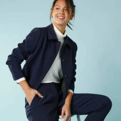 Veste blazer courte unie, Spécial Petites
