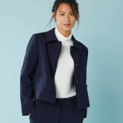 Veste blazer courte unie, Spécial Petites