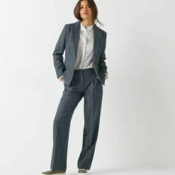 Veste blazer fluide, manches longues
