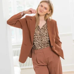 Veste blazer fluide, manches longues