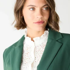 Veste blazer fluide, manches longues