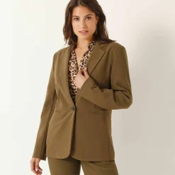 Veste blazer fluide, manches longues