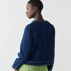 Veste boutonnée en jean