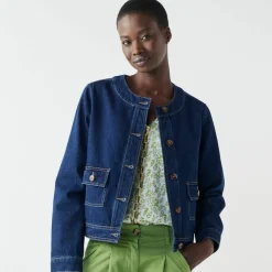Veste boutonnée en jean
