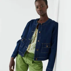 Veste boutonnée en jean