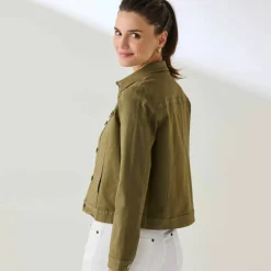 Veste boutonnée en jean