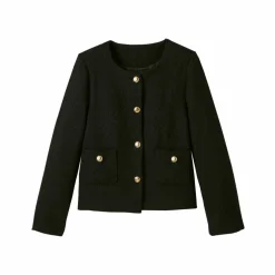Veste boutonnée, tweed