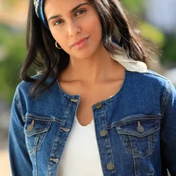 Veste courte en jean