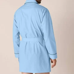 Veste de pyjama popeline boutonnée