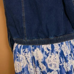 Veste en jean, col montant