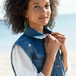 Veste en jean, sans manches