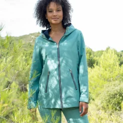 Veste imperméable à capuche