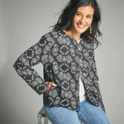 Veste matelassée imprimée