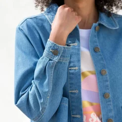 Veste paletot en jean