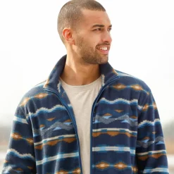 Veste polaire zippée imprimée