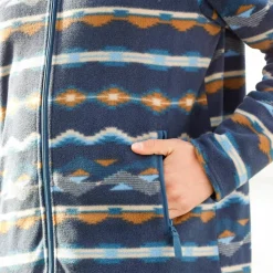 Veste polaire zippée imprimée