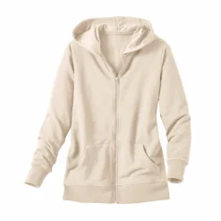 Veste zippée à capuche, molleton gratté