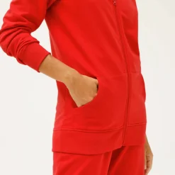 Veste zippée à capuche, molleton gratté
