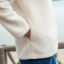 Veste zippée maille bouclette