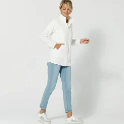 Veste zippée maille polaire, manches longues
