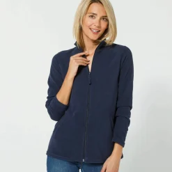 Veste zippée maille polaire, manches longues