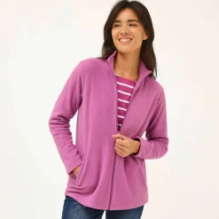 Veste zippée maille polaire, manches longues