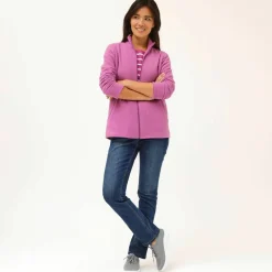 Veste zippée maille polaire, manches longues
