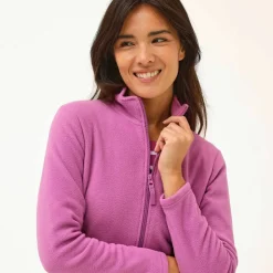 Veste zippée maille polaire, manches longues