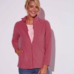 Veste zippée maille polaire, manches longues