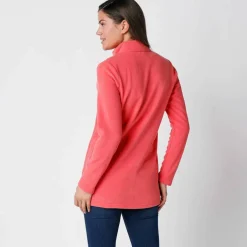 Veste zippée maille polaire, manches longues