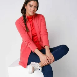 Veste zippée maille polaire, manches longues
