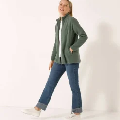 Veste zippée maille polaire, manches longues