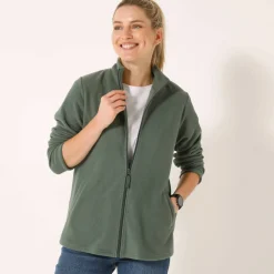 Veste zippée maille polaire, manches longues
