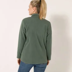 Veste zippée maille polaire, manches longues